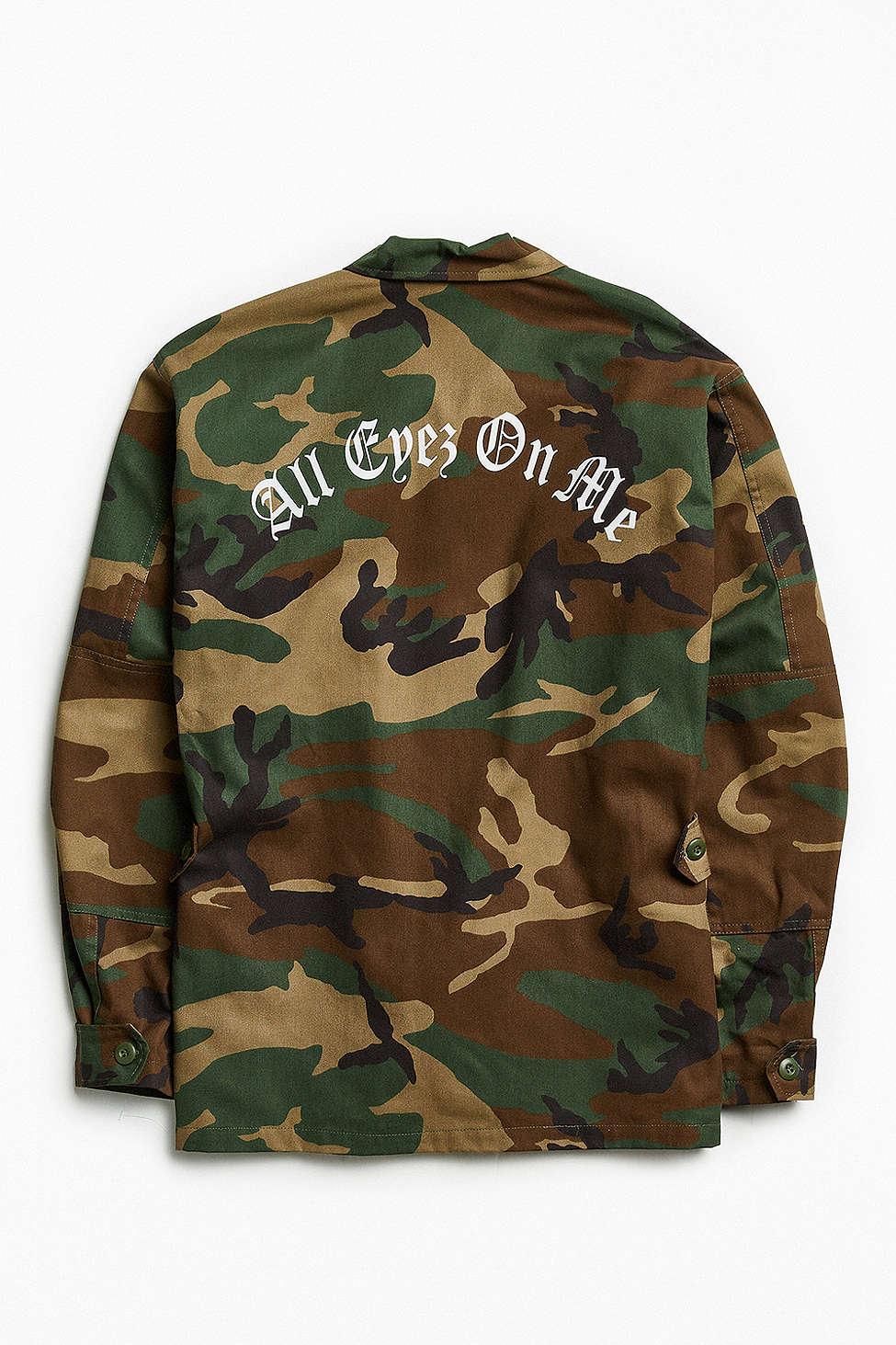 Urban Outfitters 2pac All Eyez On Me Camo Field Jacket in Green for Men Lyst